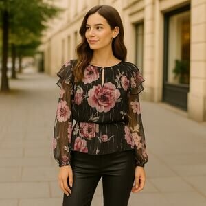 Walter Baker Evelyn Top Floral Print